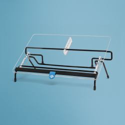 R-Go Tools Dokumentenhalter R-Go Flex Read, ergonomisch, mit weicher Schaumstoff-Handgelenkauflage, aus transparentem Acrylglas 