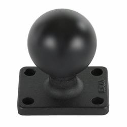 RAM Mounts RAM base, 1.5" x 2", C-size - Ball Base with 1" x 1.5 - 4-Hole Pattern - Warranty: 300M