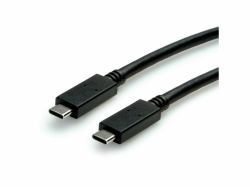 ROLINE 11.02.9056 USB Kabel USB 3.2 Gen 2 [3.1 Gen 2] 0,5 m USB C 10 Gbit/s 100 W Schwarz 