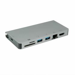 ROLINE 12.02.1022 laptop-dockingstation & portreplikator Kabelgebunden USB 3.2 Gen 1 [3.1 Gen 1] Type-C Grau 
