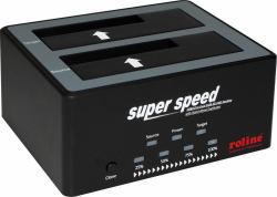 ROLINE 16.01.4122 Speicherlaufwerk-Docking-Station USB 3.2 Gen 1 [3.1 Gen 1] Type-B Schwarz 