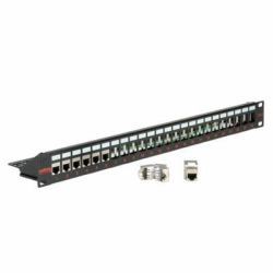 ROLINE 19"-Keystone-Modulträger, 24P., geschirmt, schwarz 