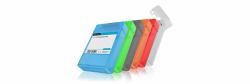 RaidSonic ICY BOX IB-AC602b-6, 3,5" HDD Schutzbox, transparent, 6 Farben [weiß, grau, rot, grün, blau, orange] 