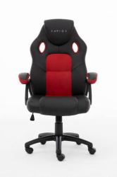 Raptor Gaming Rg-Gs-40 Gaming Armchair - Padded Seat Black, Red - Warranty: 12M