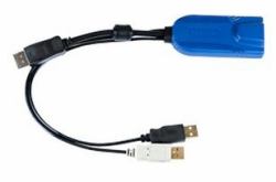 Raritan D2CIM-DVUSB-DP Tastatur/Video/Maus [KVM]-Kabel Schwarz, Blau 