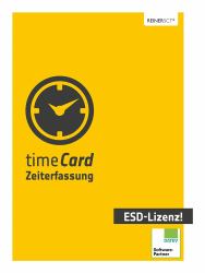 Reiner SCT Jahreslizenz timeCard Zeiterfassung, 50 MA, ESD, 1 Jahr 