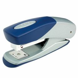 Rexel Matador Halbstreifen-Heftgerät, silber/blau 