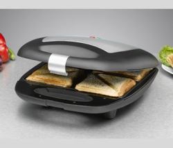 Rommelsbacher ST 1410 Sandwich-Toaster 1400 W Schwarz, Silber 