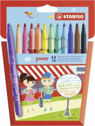 STABILO power Filzstift Medium Mehrfarbig 12 Stück[e] 