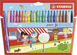 STABILO power Filzstift Medium Mehrfarbig 24 Stück[e] 