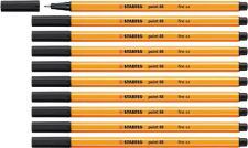 STABILO point 88 Fineliner Pack of 10 Black