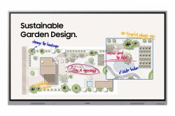 Samsung WE65FX Interaktives Whiteboard 165,1 cm [65"] 3840 x 2160 Pixel Touchscreen Grau HDMI 