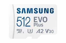 Samsung EVO Plus microSD-Speicherkarte [2024] [inkl. SD Adapter] - 512 GB 