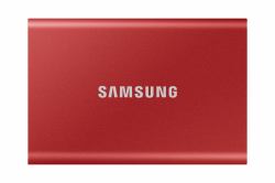 Samsung Portable SSD T7 500 GB USB Typ-C 3.2 Gen 2 [3.1 Gen 2] Rot 