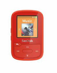 SanDisk SDMX28-016G-G46R MP3-/MP4-Player MP3 Spieler 16 GB Rot 