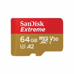 SanDisk Extreme 64 GB MicroSDXC UHS-I Klasse 10 
