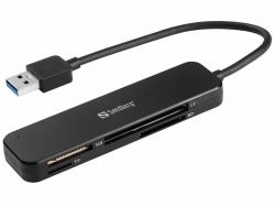 Sandberg 134-32 Kartenleser USB 3.2 Gen 1 [3.1 Gen 1] Schwarz 