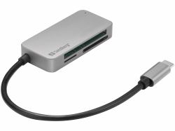 Sandberg 136-38 Kartenleser USB 3.2 Gen 1 [3.1 Gen 1] Type-C Schwarz 