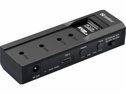 Sandberg 136-49 Speicherlaufwerk-Docking-Station USB 3.2 Gen 2 [3.1 Gen 2] Type-C Schwarz 