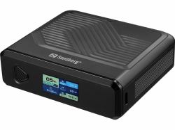 Sandberg 421-25 Powerbank Lithium Polymer [LiPo] 20000 mAh Kabelloses Aufladen Schwarz 