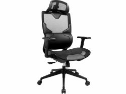 Sandberg 640-95 Videospiel-Stuhl Universal-Gamingstuhl Netz-Sitz Schwarz 