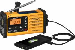 Sangean Survivor M8 Tragbar Schwarz, Orange 