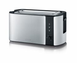 Severin AT 2590 Toaster 2 Scheibe[n] 1400 W Schwarz, Silber 