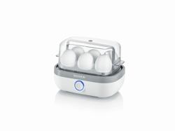 Severin EK 3164 Eierkocher 6 Eier 420 W Grau, Weiß 