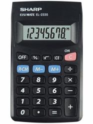 Sharp EL-233S Taschenrechner Tasche Einfacher Taschenrechner Schwarz 