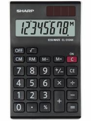 Sharp EL-310AN Taschenrechner Desktop Display-Rechner Schwarz, Weiß 