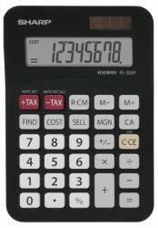 Sharp EL-330FBBK Taschenrechner Tasche Einfacher Taschenrechner Schwarz 