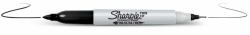 Sharpie Twin Tip Permanent-Marker Feine Spitze Schwarz 12 Stück[e] 