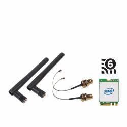 Shuttle WLN-M3 - WLAN Kit für Edge PC Series SPCEL, Intel WLAN M.2 card [ax]/Bluetooth, inklusive Kabel und externe Antennen 