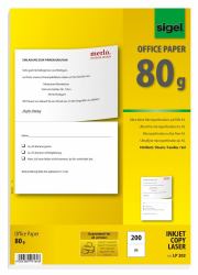 Sigel LP202 Druckerpapier A5 [148x210 mm] 200 Blätter Weiß 