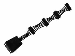 Silverstone CP06-E4 SATA-Kabel 0,19 m Schwarz 