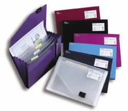 Snopake 6-Part Expanding Organiser - Electra Assorted Personal Organizer 