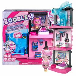 Zoobles Magic Mansion Traumhaus zum Verwandeln mit 6 Zimmern, Rutsche und Zubehör 