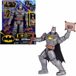 DC Comics Batman 30cm Deluxe - Actionfigur mit Schlag- und Wurffunktion, 5 Ausrüstungsgegenständen, Licht- und Soundeffekten 