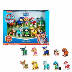 Spin Master PAW Patrol – Action Pups Geschenkset mit 10 Hundefiguren zum Sammeln, alle Hauptcharaktere in Uniform mit Werkzeug, für Kinder ab 3 Jahren. 