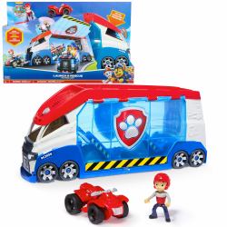 Spin Master PAW Patrol - Launch'n Rescue Patroller, Teamfahrzeug 55,8 cm, mit Ryder-Figur und Quad-Basisfahrzeug, Doppel-Startkatapult und Geräuscheffekte, Platz für 6 Fahrzeuge, ab 3 Jahren 