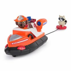 Spin Master PAW Patrol Fire Rescue - Zumas Rettungsboot mit Zuma Hundefigur und Waschbärenfigur 