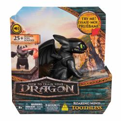 Spin Master DreamWorks Dragons Drachenzähmen leicht gemacht - Interaktiver Mini-Drache Ohnezahn, Figur mit Soundeffekten 