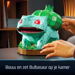 Spin Master 4D Build - Pokémon Bisasam - detailreicher 3D-Modellbausatz 