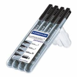 Staedtler 31-9WP4GS Permanent-Marker Schwarz 4 Stück[e] 