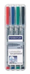 Staedtler 311 WP4 Marker 4 Stück[e] Schwarz, Blau, Grün, Rot 