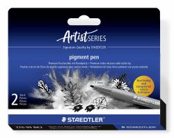 Staedtler Pigment Arts Intensiv Pen Filzstift Schwarz 2 Stück[e] 