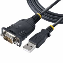 StarTech.com 1 m USB Seriell Adapter, USB auf RS232 Adapter, Prolific IC, USB auf Seriell Konverter für PLC/Drucker/Scanner/Switch, USB zu Seriell/DB9, USB RS232 Kabel, Windows/Mac 