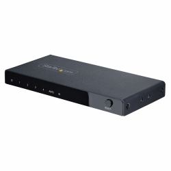 StarTech.com 4-Port 8K HDMI Switch, HDMI 2.1 Switch 4K 120Hz/8K 60Hz UHD, HDR10+, HDMI Switch 4 Eingänge 1 Ausgang, Automatische Umschaltung, HDMI Umschalter mit Netzteil & Fernbedienung 
