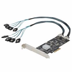 StarTech.com SATA PCIe Controller 8 Port - 6 Gbit/s PCI Express SATA Adapter - SATA PCIe Schnittstellenkarte - PCI-e x4 Gen 2 zu SATA III - SATA HDD/SSD 