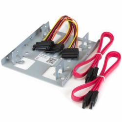 StarTech.com Dual 2,5" SATA Festplatten auf 3,5" Einbauschacht Halterung - 2,5" auf 3,5" Festplatten/ SSD Halterung 